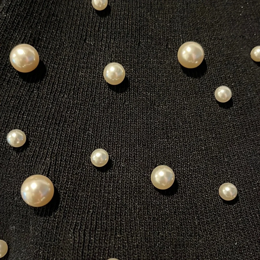 Jean Louis Francois Black Long Sleeve Dress Size S/M - Picture 8 of 13